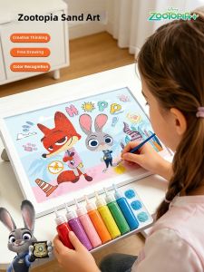 Disney | Cartoon Coloring Sand Art Birthday Gift Childrens Sand Art Kit