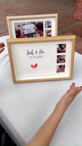 Khung Ảnh A4 Để Bàn Treo Tường Quà Tặng Cưới Sinh Nhật Thôi Nôi Mino Frame KH17
