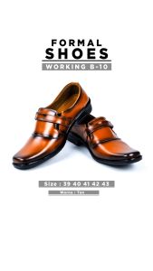 Sepatu Fantofel Pria Kerja B-10 / Sepatu Formal Kulit Kantor Casual Trendy