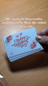 Personalized Valentines Gift Tag Stickers and Cards by Archiphix (Set of 10pcs)