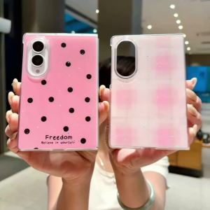 szhaiyu | Phone Case For Galaxy Z Fold 8 Wide Shockproof Lens With Fashion Love Pearl Bracelet Shell Pattern Protrusion Portable Slim Case