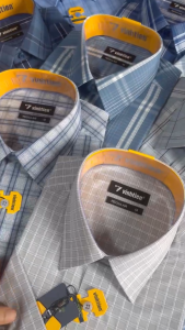 Áo Sơ Mi Ngắn Tay Sọc Caro Bamboo Dáng Regular- Vạt Ngang Vĩnh Tiến 375 Nhiều Màu N1