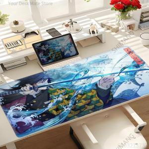 Bandai | Japanese Demon Slayer: Kimetsu No Yaiba Tanjiro Mouse Mat Gaming Accessories Anime Mousepad Company Mausepad Gamer Office Desks
