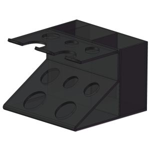 Giá Đỡ Cọ Cạo Râu Bằng Acrylic Có Hộp Đựng Dao Cạo An Toàn Hộp Đựng Mỹ Phẩm Nam Giá Đỡ Dao Cạo Và Cọ