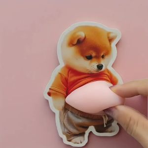 3D Shiba Inu Stickers – Cute Orange Apparel Shiba Inu Stickers 3D Cute Chubby Shiba Inu (Design) Silicone Self-Adhesive