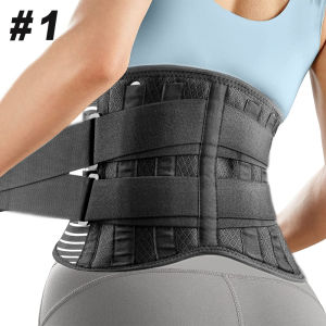 1Pcs Breathable Lower Back Support Belt Waist Lumbar Support Brace with Dual Adjustable Posture Corrector Straps for Women Men