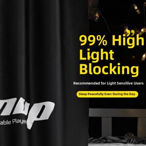 Super Light Blocking Black Simple Breathable Thickened Curtain