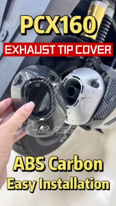 HONDA PCX 160 MUFFLER TIP COVER CARBON EXHAUST TIP GARNISH COVER FOR PCX 160