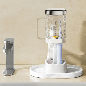 ชามล้างฟันแบบอัตโนมัติพร้อมกล่องเก็บของสำหรับนักเรียนหอพัก ชามล้างปากแบบอเนกประสงค์สำหรับนักเรียนในหอพัก