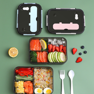 Lunch Box,Divided Lunch Box Plastic Lunch Box Lunch Box Outdoor Activities Travel Heated Food Container Portable Lunch Box Student Children Adult Microwave Lunch Box Washable Bento Box
