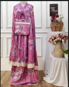 Mukenah Motif Bunga Adem Lembut & Mukenah Dewasa Terbaru 2023