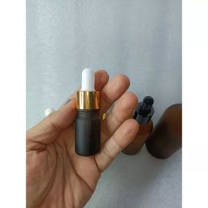 Frosted Amber Glass Dropper Bottles