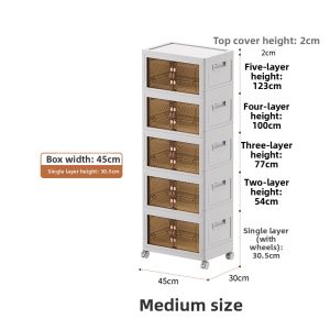 DIHUANTUO | Folding Plastic Storage Cabinet