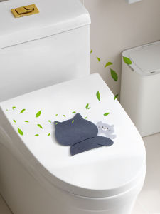 Thickened Self-Adhesive Toilet Decorative Stickers Anti-Odor Cartoon Animal Design Bathroom Toilet Bowl Smell Eliminator Decals