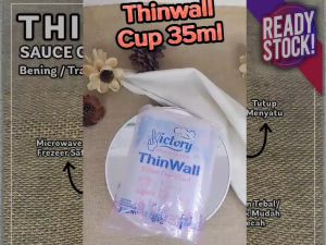 Thinwall Cup Sambal 25ml 35ml Plastik Bulat Wadah Saus