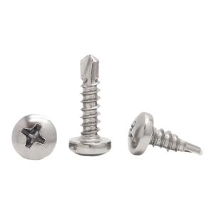 LIGE | Stainless Steel Round Head Cross Drill Tail Self-Tapping Self-Drilling Screws