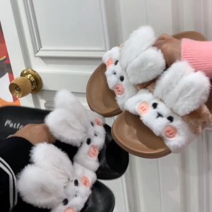 Falisar รองเท้าเเตะแฟชั่นผู้หญิง หูกระต่ายน่ารักๆ นุ่มใส่สบาย รุ่น กันหนาว 1768-3