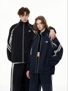 FORNINES | Water-resistant Collared Sporty Casual Jacket Set