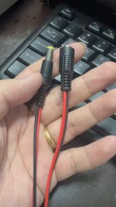 1Pair ALLAN 12V 5A DC Power Pigtail Barrel Plug Connector Cable