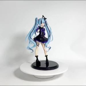 Bandai | Anime Hatsune Miku Gothic Lolita Figure Sleeping Beauty Winter Cherry Mirror Fairy Action Doll PVC Model Collectible Toy Gift