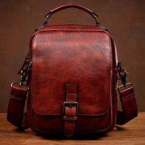 Mantime | Vintage Hand-processed Leather Single Shoulder Bag