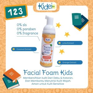 KIDEI Facial Foam Kids Usia 3 - 14 thn | Kidei Sabun Wajah Anak 60ml