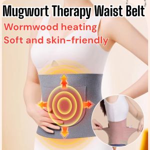 Mugwort Therapy Waist Belt Self Heating Waist Protector Back Brace Postpartum Belt Body Shaper Trainer