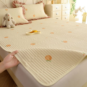 Pure Cotton Thin Mattress Pad Home Use Tatami Anti-Slip Machine Washable Bedding Accessories Soft Pillow Top Mattress Protector