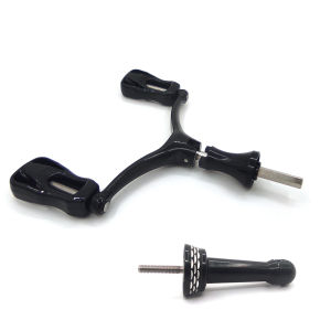 Folding Spinning Reel Dual-grip Handle Replacement Hollow Knob Fishing Wheel DIY Modified Fishing Tackle for Fishing