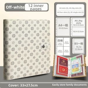 Thick Leather Card and Document Organizer Extra Large Capacity
