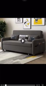 Giường Sofa Gấp Gọn Thành Ghế Sofa. Giường Sofa Đa Năng Có Ngăn Chứa Đồ Khung Sắt Chịu Lực Sơn Tĩnh Điện