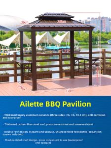 FENGZHAOHUANG | Sunproof Outdoor Pergola Aluminum
