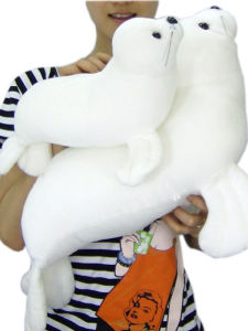 Polar Bear Seal Lion Plush Toy Gift for Girlfriend Birthday Soft Stuffed Doll Seal Pillow Ocean Museum Toys for All Ages