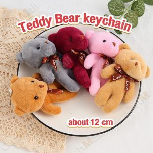Cartoon Bear Plush Teddy Bear Small Pendant Bear Toy Bag Pendant Desktop Decoration