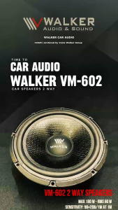 Loa cánh Ô tô Walker VM 602 Loa (phân tần) 2 chiều 6.5 inch chính hãng màng carbon hàng cao cấp