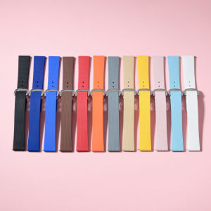 Fluoro Rubber Strap for Swatch X Omega MoonSwatch 20mm FKM Quick Release Universal Watch Band Bracelet for Seamaster 300 600