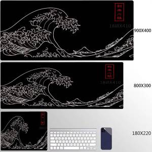 Bandai | Personalized Art Gaming Mouse Pad Gamer Large Mouse Mat Great Wave Big Mouse Pads Pc Computer Mousepad XXL Laptop HD Desk Mats