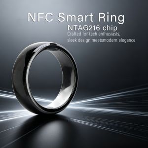 NFC Smart Ring NTAG216 IC RFID Rewritable ISO14443A/B & ISO15693 IP68 Waterproof Ceramic Ring for Access Control & Attendance