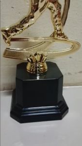 Universal Human Baseball Plastic Gold Trophy Height 20cm (195)( Customize Available )