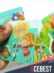 ACEBEST Hook Kait Tempel Gantungan Hanger 10 Pcs Motif Karakter Random TYG-200-1