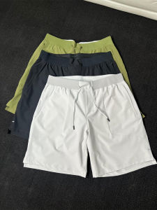 Quần Short Thể Thao Nam Nhanh Khô Màu Xám Nhạt Mùa Hè Quần Dài Năm Mảnh Ống Đứng Quần Short Thể Thao Mùa Hè