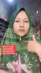 BONUS BROSS Paket 5 Jilbab Zipper Resleting Berlogo Hijab Ziper Instan
