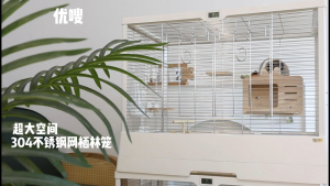 YOOSOPET 70cm XL Bird Cage Stackable Large Ambient Light Temperature Display Pet Parrot Lovebird Sangkar Burung Nuri