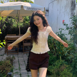 Mixd | French Stylish New Slim Fit Short Sleeve Blouse