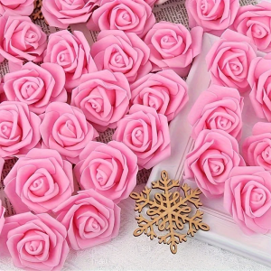 10/20/30Pcs PE Foam Rose High Grade Flower Wedding Bride Bouquet Car Decor DIY Gift Box Wreath Home Outdoor Garden Holiday Party