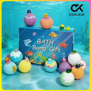 12 Bath Toy-packed childrens bubble bath ball Bombs may laman na Toys Organic at Antibacterial