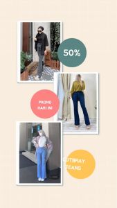 Cutbray Jeans Wanita Kekinian - Celana Jeans Cutbray
