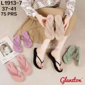 Sandal Wanita Karet Jelly Jepi Zig Zag Glanzton 1913-7 Size 37-41 Sandal Trendy Model Kekinian Anti Air