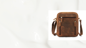JAYA LEATHER Tas Selempang Kulit Asli Leather Sling Messenger Bag Crazy Horse.JK.GTR.01 Brown