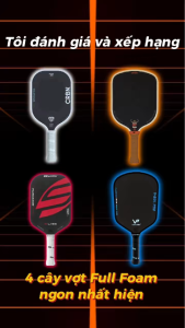 Vợt Pickleball DFPK-6101 Cao Cấp - Mặt Carbon Fiber Nhẹ Đầm Tay Phù Hợp Người Mới & Nâng Cao